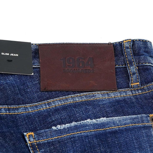 Dsquared² Blue Cotton Jeans & Pant